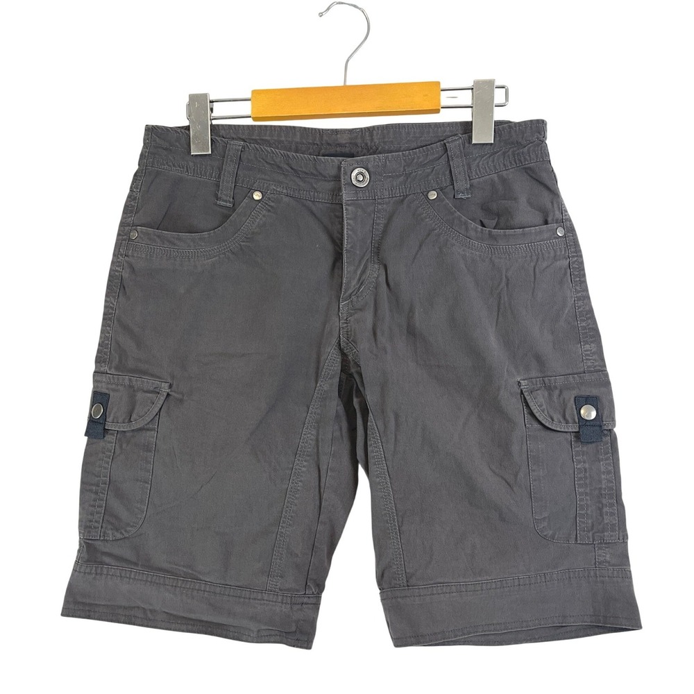 Kuhl Splash 11 Cargo Shorts Womens 6 Gray Hiking Outdoor Pockets 6084